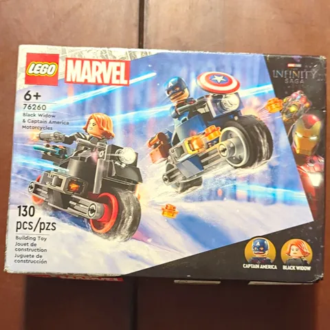 LEGO Marvel 76260 Black Widow & Captain America Motorcycles 130 pcs 6+