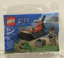 Lego 30570 City Building Toy Wildlife Rescue Hovercraft 35 Pieces Ages 5+ Sealed
