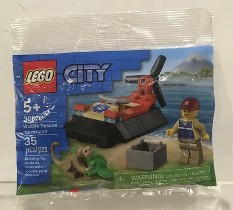 Lego 30570 City Building Toy Wildlife Rescue Hovercraft 35 Pieces Ages 5+ Sealed