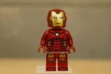 LEGO Iron Man Minifigure Silver Hexagon on Chest Marvel 76140 76164 sh0612