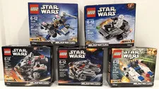 Lego Star Wars 75030 75125 75126 75160 75193 Microfigher Lot new damaged boxes