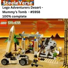 LEGO Adventures 5958 Mummy’s Tomb 100% Complete With Manual Excellent Condition