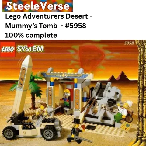 LEGO Adventures 5958 Mummy’s Tomb 100% Complete With Manual Excellent Condition