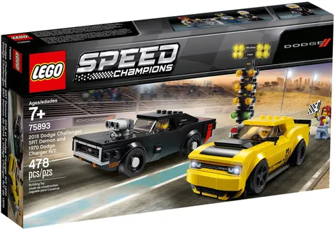 LEGO Speed Champions - Dodge Challenger SRT Demon & 1970 Dodge Charger (75893)