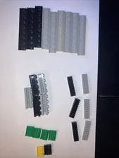 Lego Grooved Rail Pieces, 26 Count, Multicolor