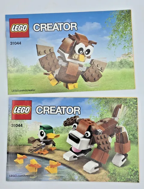 LEGO Creator Park Animals 31044 Instruction Manuals Only Dog, Ducks, Owl Cute!!