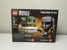 LEGO 75317 Star Wars BrickHeadz The Mandalorian & The Child SEALED Retired READ