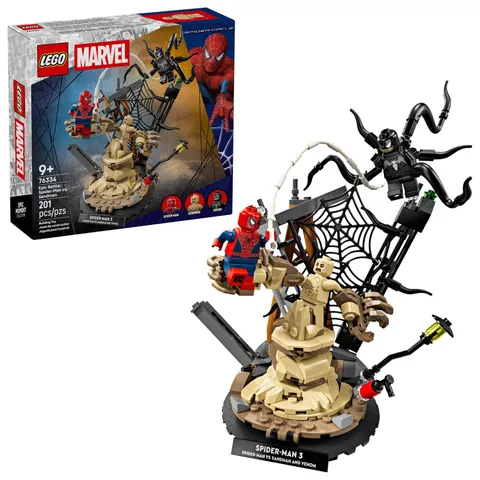 LEGO Marvel Epic Battle: Spider-Man vs. Sandman Building Toy for Multicolor