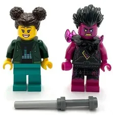 Lego New Robot World Patron Female Dark Green Hoodie Dark Turquoise Legs Dogan