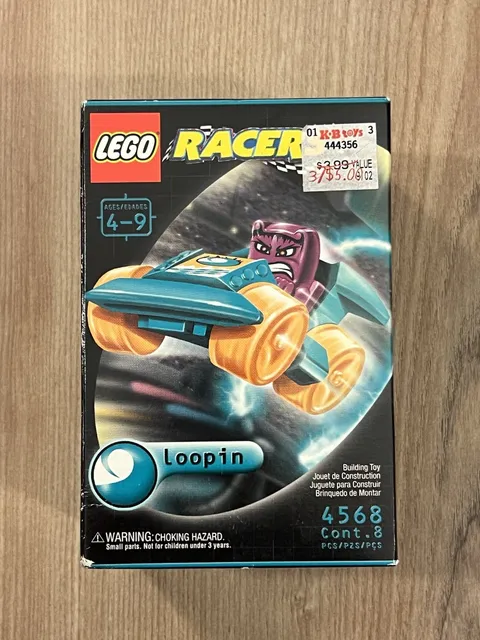 Vintage 2001 Lego Racers Loopin Set 4568 Brand New Sealed