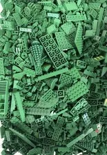 2 Pounds, Lego Random Green Parts Pieces Bricks