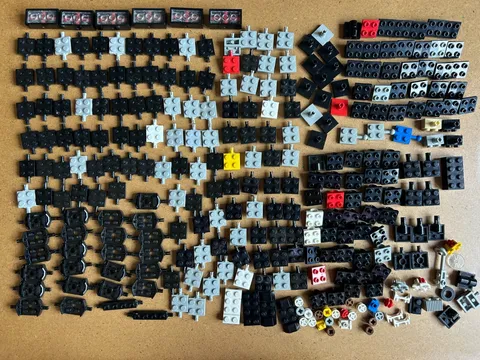 Lego Wheel Holders, Axles, Car Bases, Tires, Mud Guards, Lot, Pieces