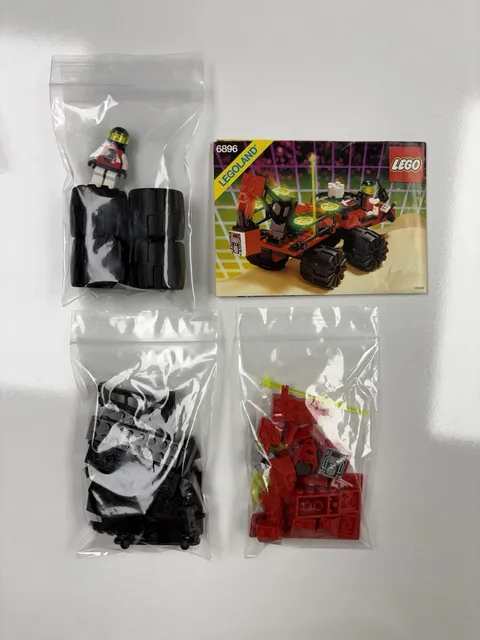 LEGO 6896 CELESTIAL FORAGER M TRON COMPLETE Set Manual Vintage 1990 Space Police