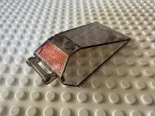LEGO Windscreen 8x4x2 with 2 Studs & Bar Head-Up Display (HUD) on Red 21849pb06