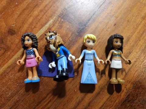 Lot 5: Lego Disney Princess Minifigure Lot Of 4 Characters