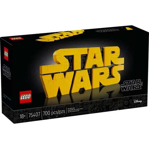 LEGO Star Wars 75407 Star Wars Logo Display Set Collectible Brick Model