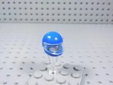 LEGO Blue Helmet w/ Trans Clear Visor Minifig AZ