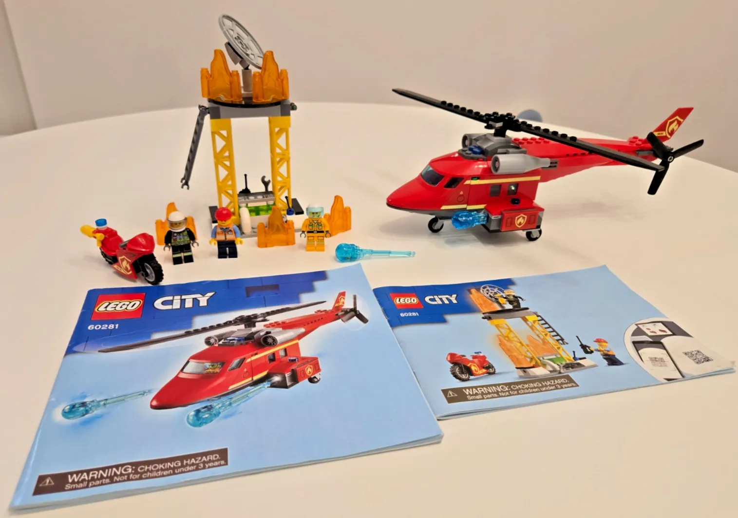 LEGO CITY: Fire Rescue Helicopter (60281) with figures, instructions