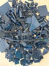 Lego Bulk Lot Dark Blue 14.5 Oz 425 Pieces Baseplates Bricks Tiles Assorted