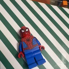 LEGO Spider-Man Minifigure Red Blue Suit Plastic (Front & Back Shown)
