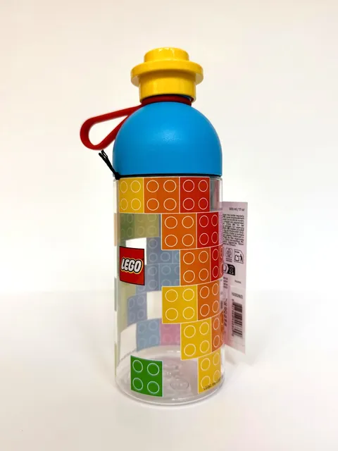 LEGO Classic Blocks Transparent Drinking Water Hydration Bottle 17oz / 500 ml