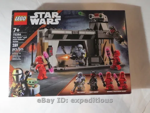 BRAND NEW LEGO SET 75386 STAR WARS PAZ VIZSLA AND MOFF GIDEON BATTLE 289 PIECES