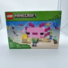 LEGO Minecraft The Axolotl House Set 21247 Retired New Sealed