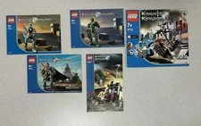 Lego Knights Kingdom Manual Lot No Bricks 8779, 8864, 8783, 8784, 8809