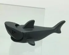 Lego Shark  Gray and Printed Black Eyes 14518 Moving jaw