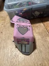 LEGO PLASTIC TENT PINK TOP AQUA BOTTOM HEART PATTERN #66864 #41392