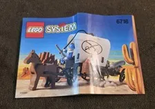 Lego Western Covered Wagon #6716 Original Instruction Booklet Manual Only