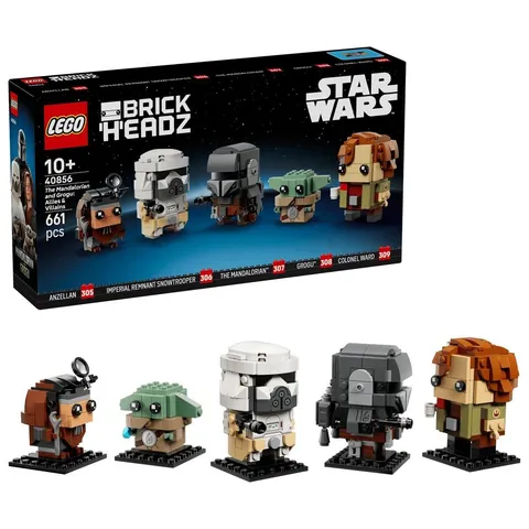 LEGO Brickheadz Star Wars The Mandalorian and Grogu Allies & Villains Set 40856