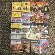 LEGO LEGOLAND Town Plan 800 Illustrated Foldout Catalog English 1988 Vintage
