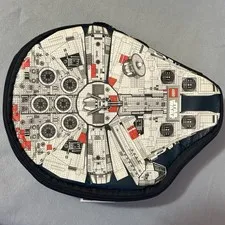 Lego Star Wars Millennium Falcon Minifigure Zippered Storage Bag Carrying Case