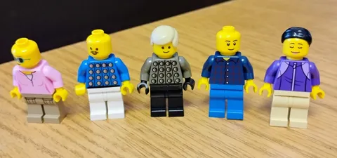 LEGO minifigures lot (5) Random Soccer Pink Purple Men Women 