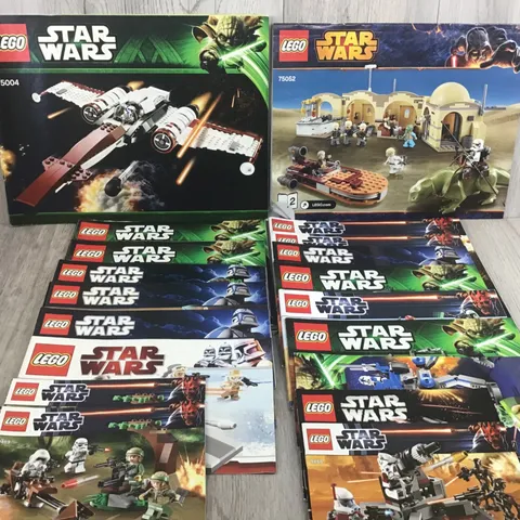 Lot of 19 LEGO Star Wars Instruction Manuals ~ No Bricks Included