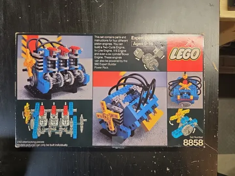 BOX ONLY | Lego 8858 | Expert Builder Set | 2-Cycle, In-Line, Boxer, & V6 Engine