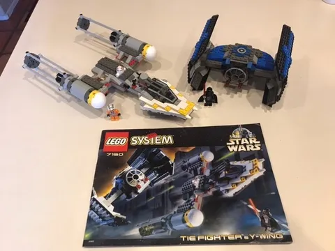 LEGO Star Wars: Tie Fighter & Y-Wing (7150) w/ Mini-Figs/100% complete w/ manual