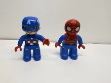 Lego Duplo Figure Spider-Man And Captain America