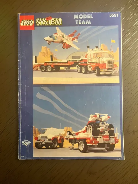 Vintage Lego 5591 Mach II Red Bird Rig Manual