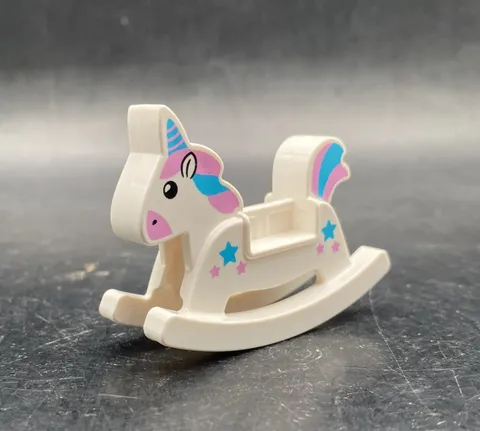Lego Duplo Playroom Replacement Part ROCKING HORSE Unicorn Star Pattern #10925