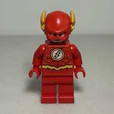 LEGO The Flash Minifigure Red Suit w/ Yellow Lightning Ears Plastic