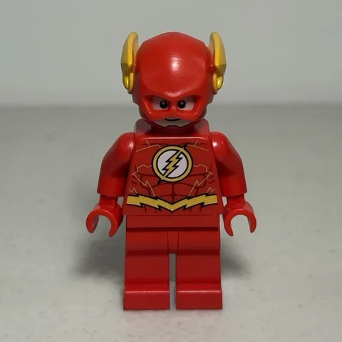 LEGO The Flash Minifigure Red Suit w/ Yellow Lightning Ears Plastic