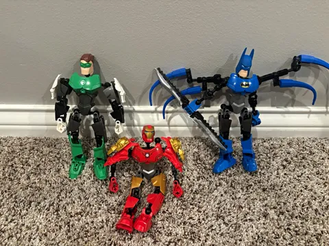 LEGO Bionical Super Heroes Figures Lot of 3 Batman Iron Man Green Lantern