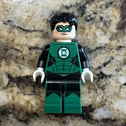 LEGO Green Lantern Plastic Minifigure w/ Black Hair, Green Suit, DC SuperHeroes