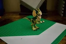 LEGO Jurassic World Dilophosaurus Dinosaur Minifigure 75931 Olive Green
