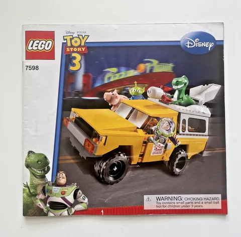 2010 LEGO Toy Story 3 Pizza Planet Truck Rescue 7598 MANUAL ONLY