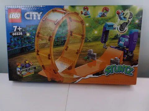 LEGO STUNTZ 60338 CHIMPANZEE SMASH STUNT LOOP 226 PCS NEW OPEN BOX MINOR DAMAGE