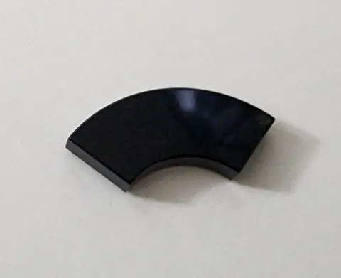LEGO Black Tile, Round Corner 2 x 2 Macaroni 27925