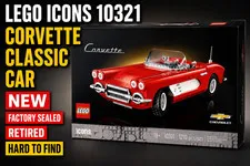 LEGO Icons 10321 Corvette Classic Car NEW Factory Sealed Retired Hard to Find